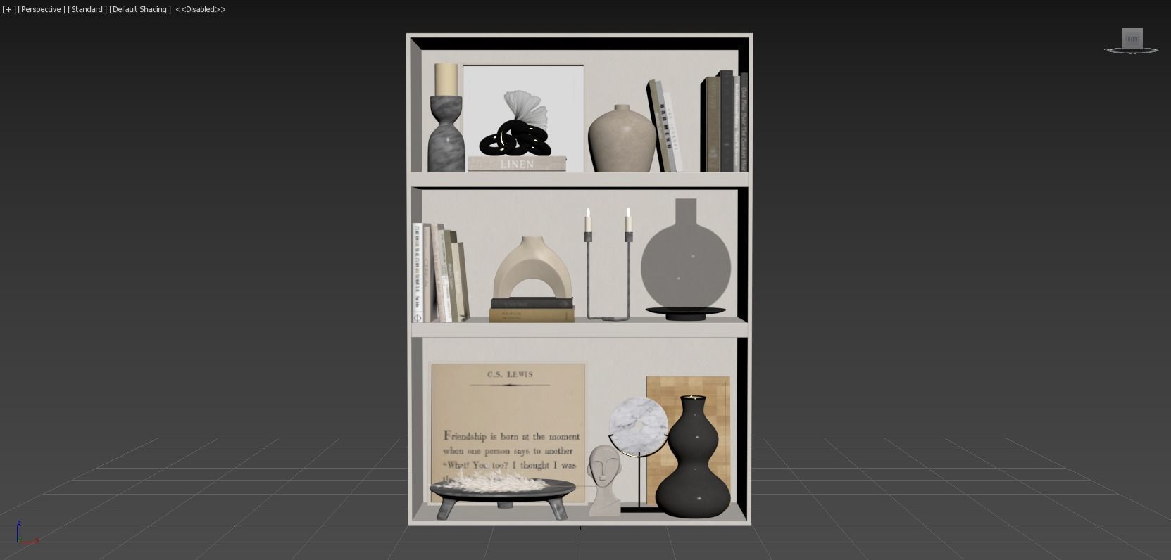 Design Shelf Decoration 3D model_7