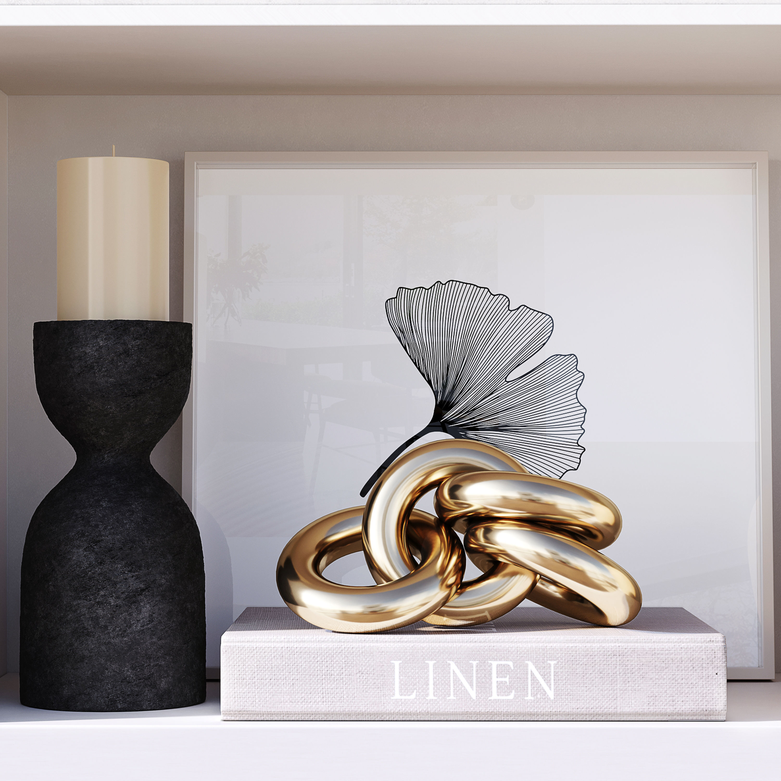 Design Shelf Decoration 3D model_5