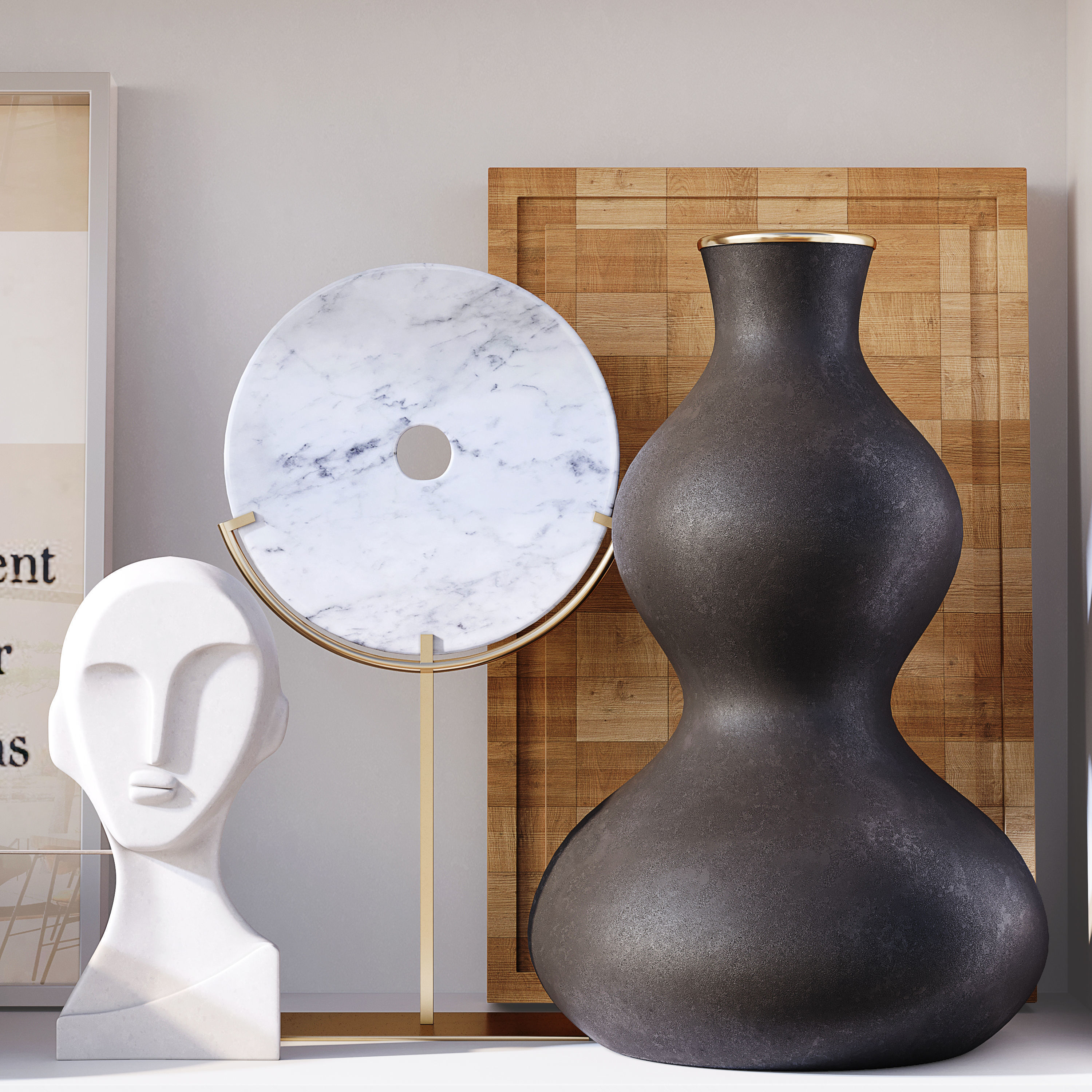 Design Shelf Decoration 3D model_16