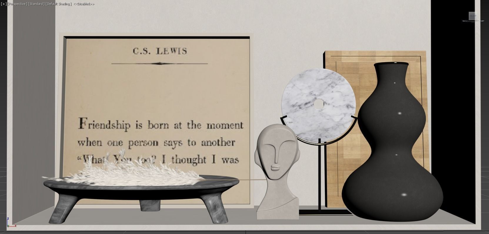 Design Shelf Decoration 3D model_8