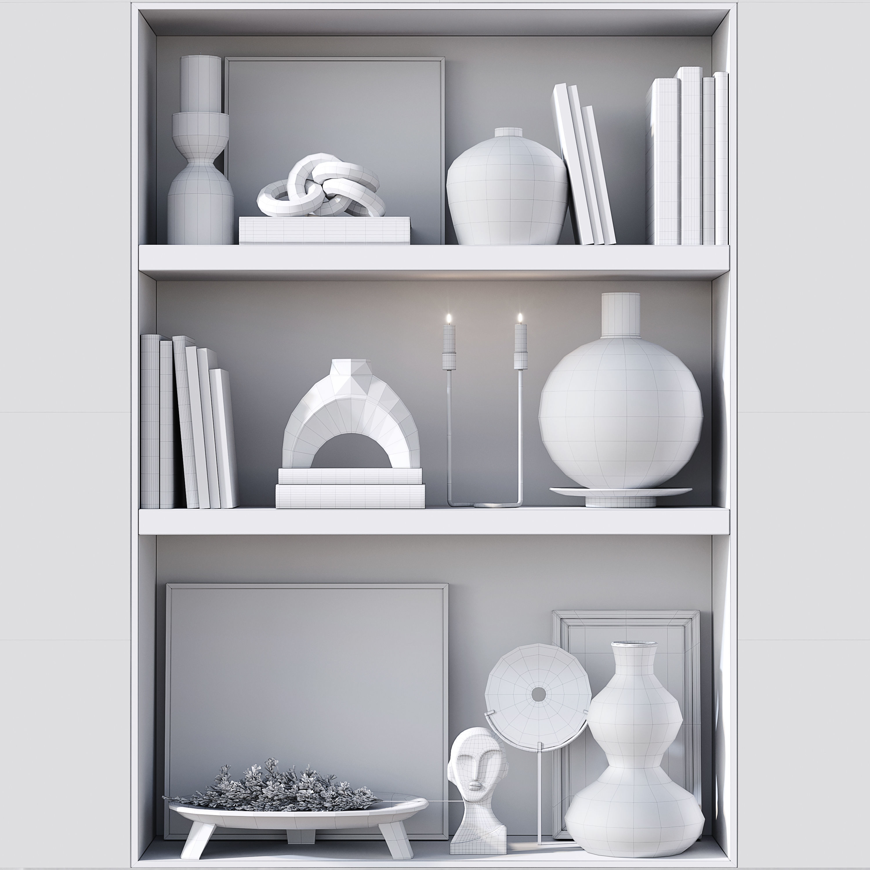Design Shelf Decoration 3D model_6