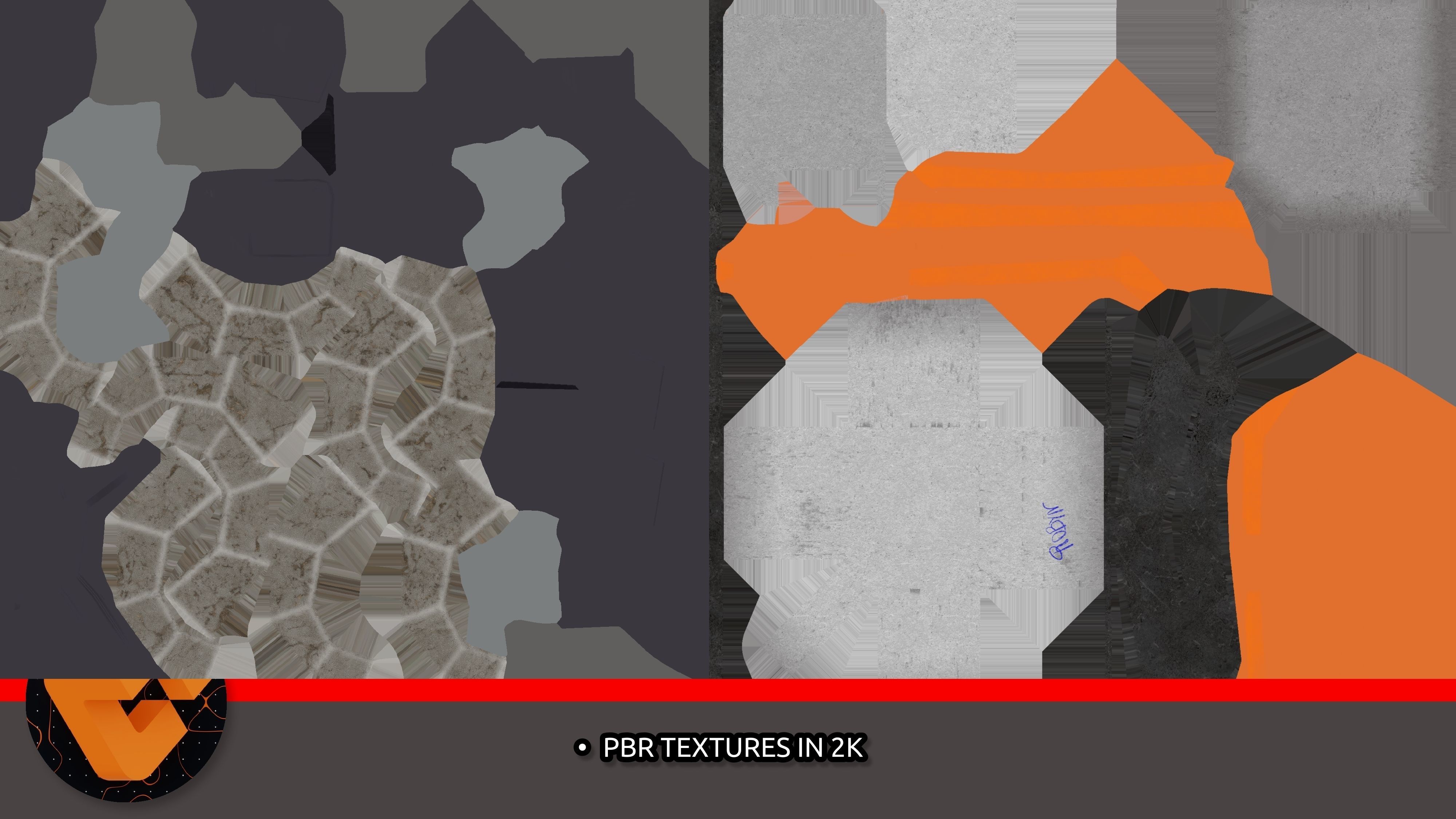 City building of the future Low-poly 3D model_3