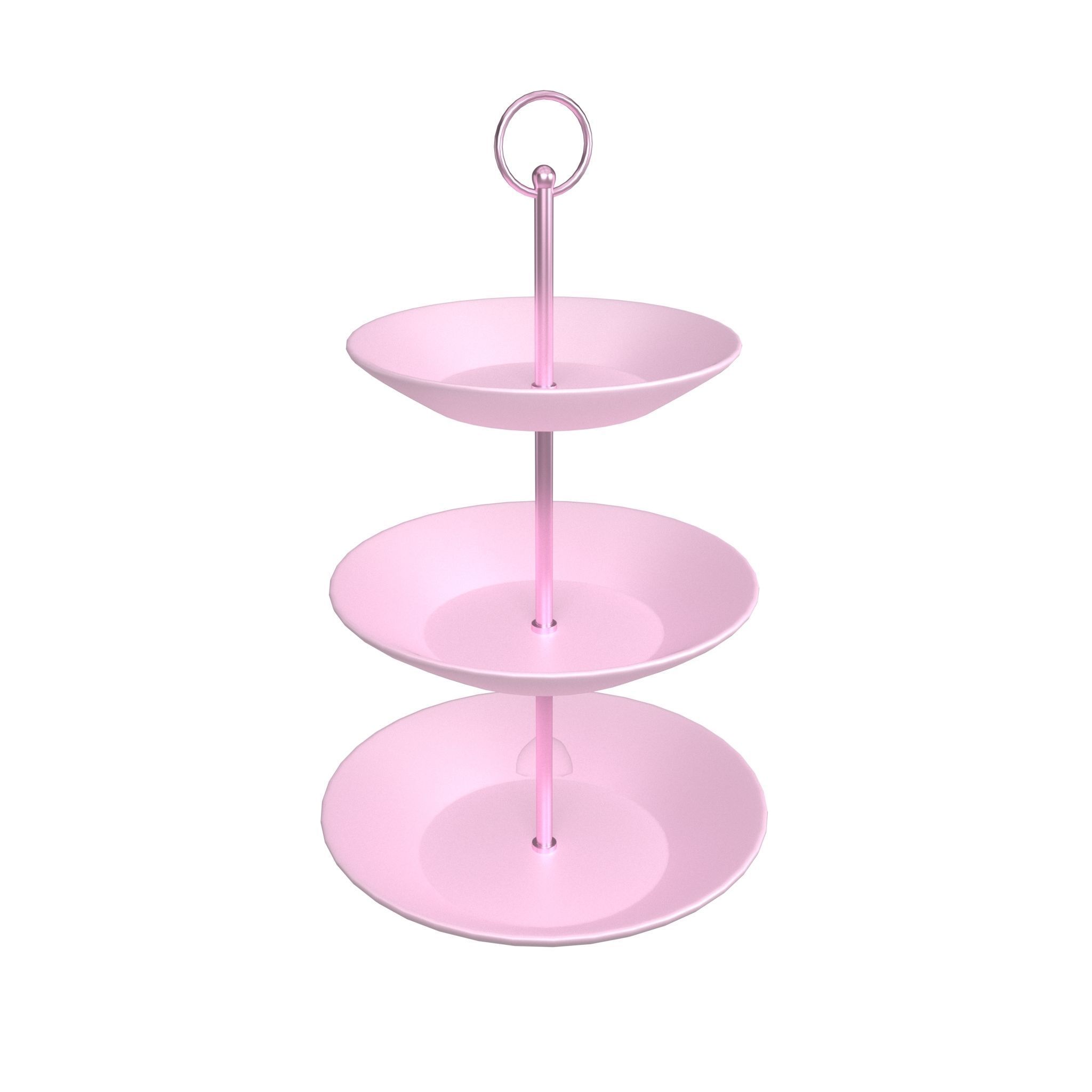 3D model Three Tier Cake Stand v1 004 VR / AR / lowpoly CGTrader