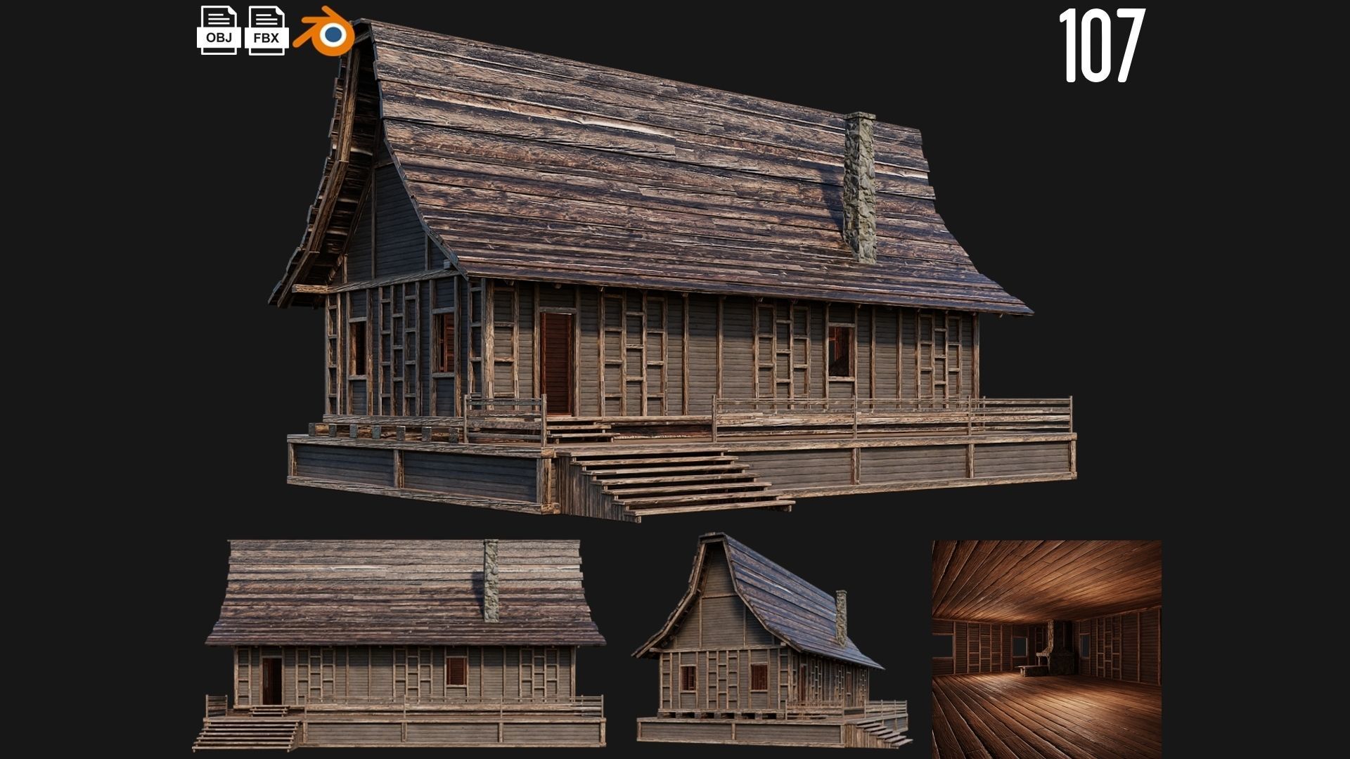 81 - 120 OLD MEDIEVAL BUILDINGS PACK 4K Textures GameReady 3D Model Collection_44