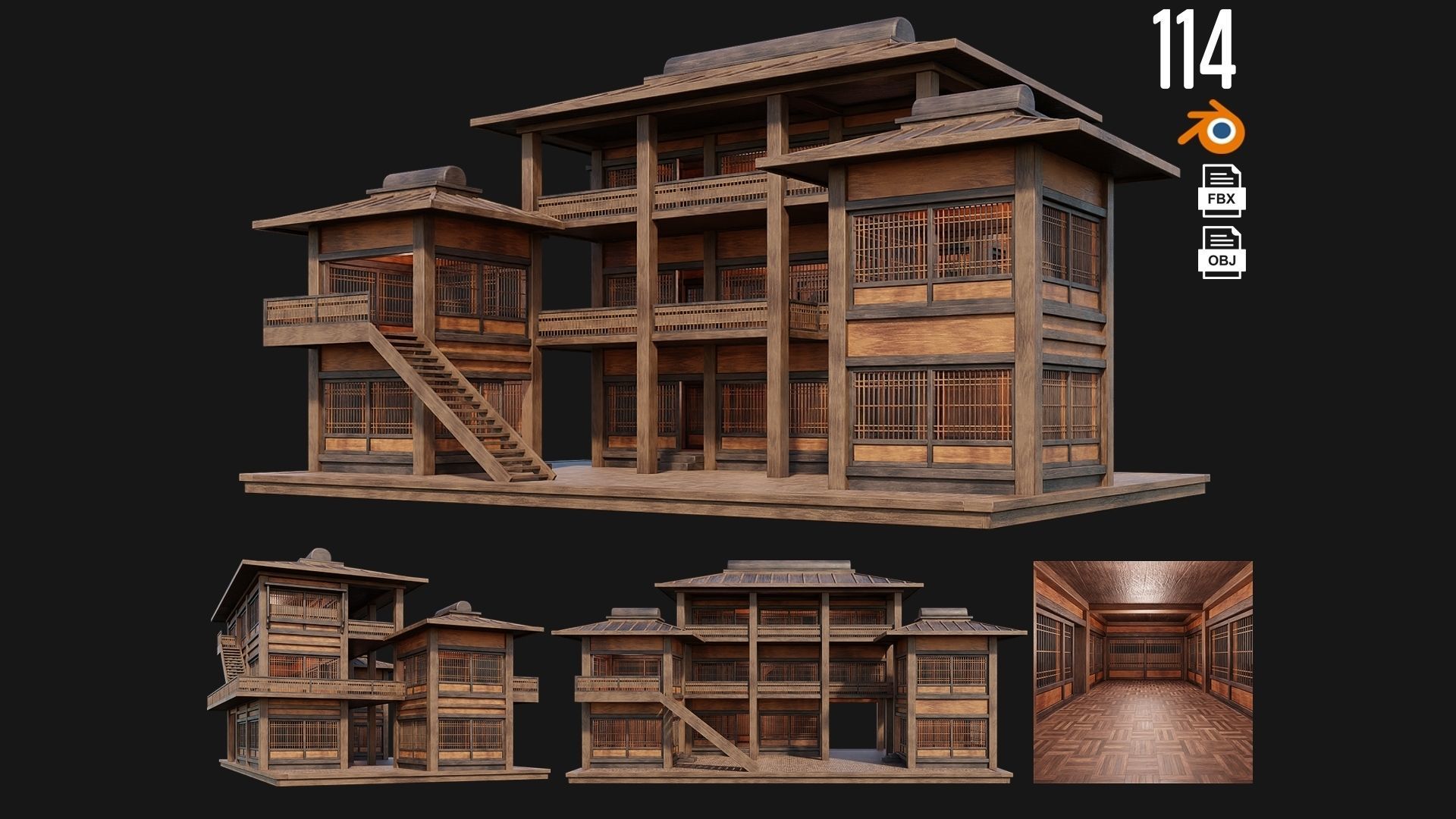 81 - 120 OLD MEDIEVAL BUILDINGS PACK 4K Textures GameReady 3D Model Collection_41