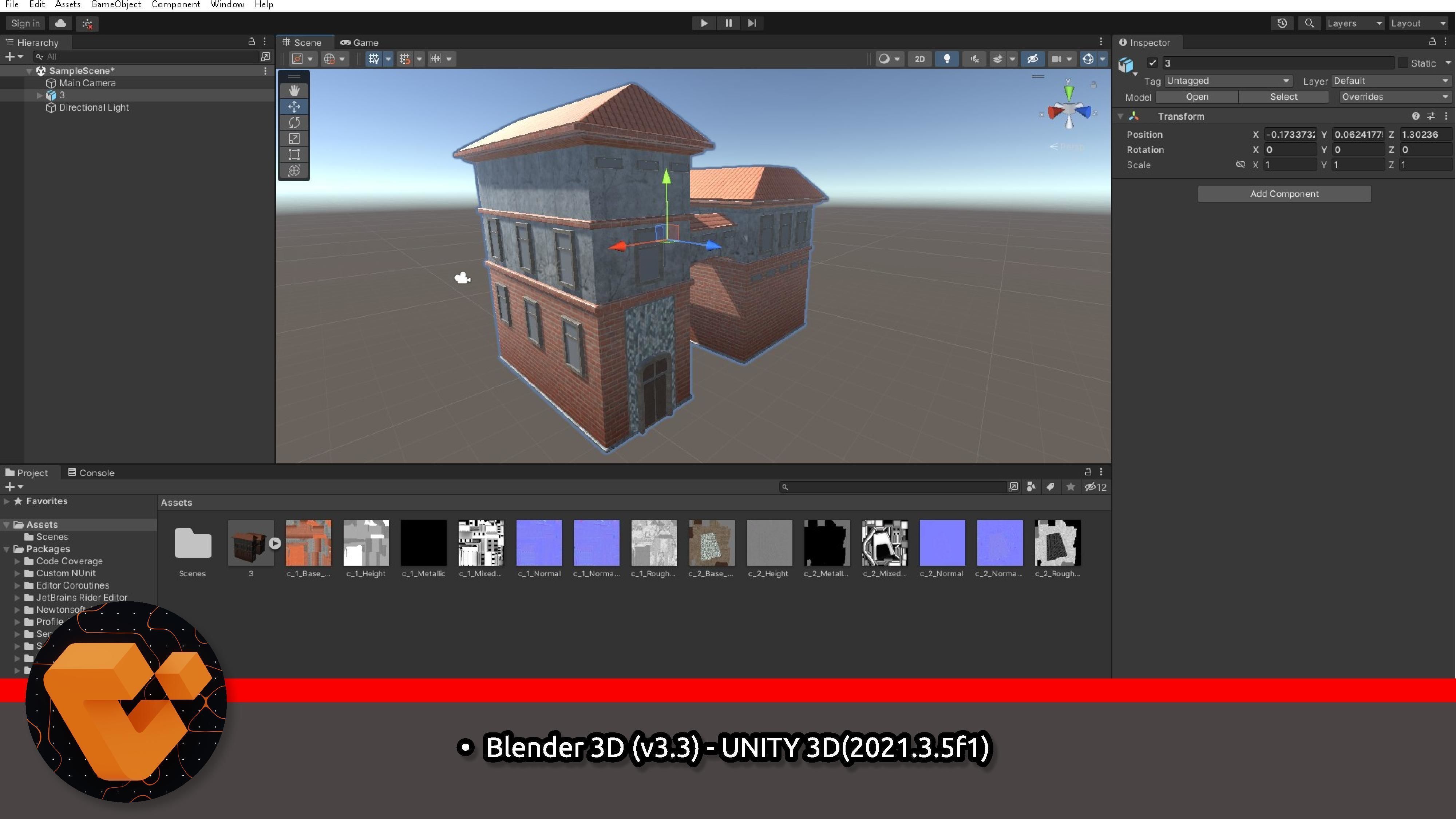 City building Low-poly 3D model_4