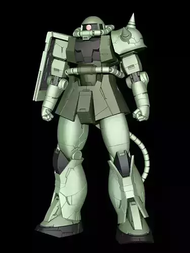 Zaku II 3D print model