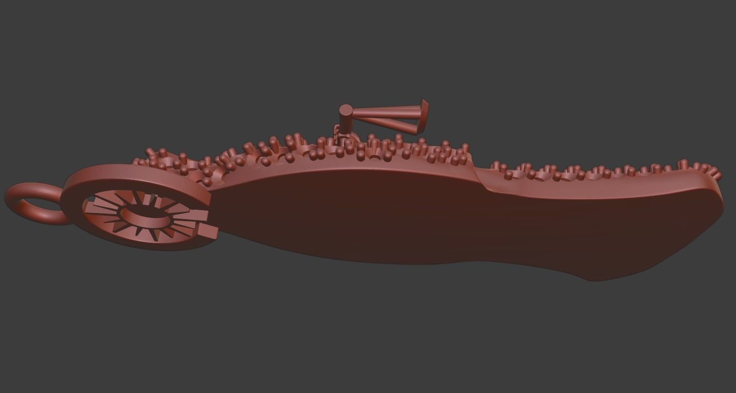 Holy Death Pendant 3D print model_6