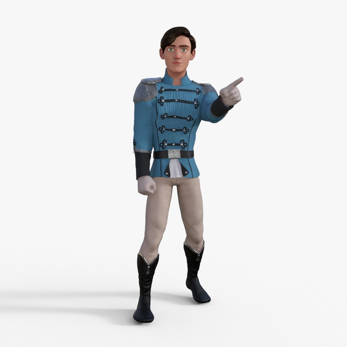 Prince Character Rigged 3D model_2