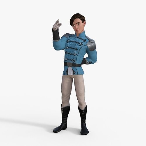 Prince Character Rigged 3D model