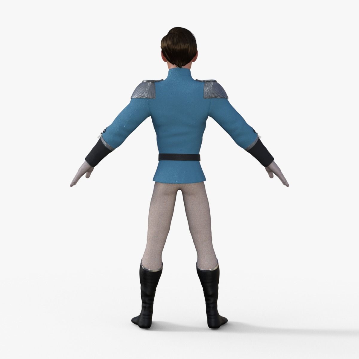 Prince Character Rigged 3D model_14