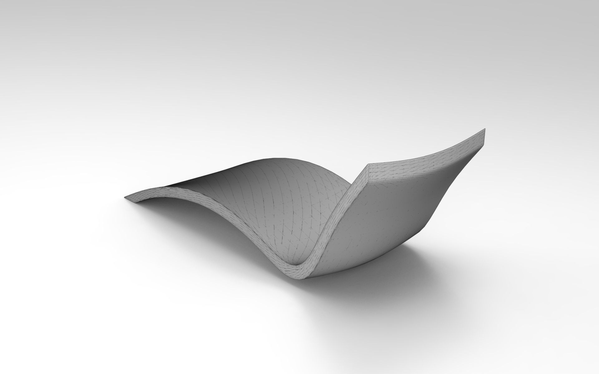 Sunbed chair Low-poly 3D model_6