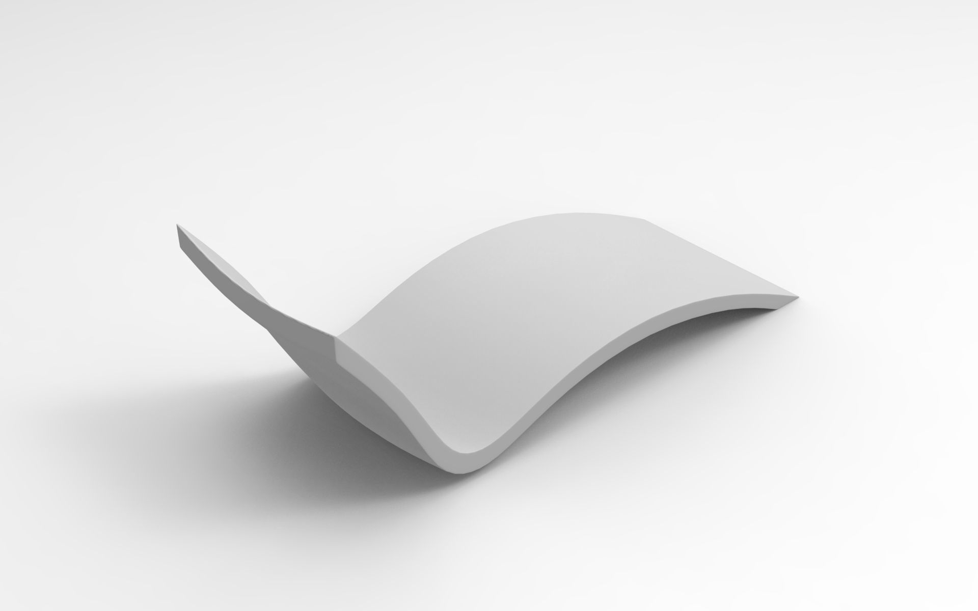 Sunbed chair Low-poly 3D model_7