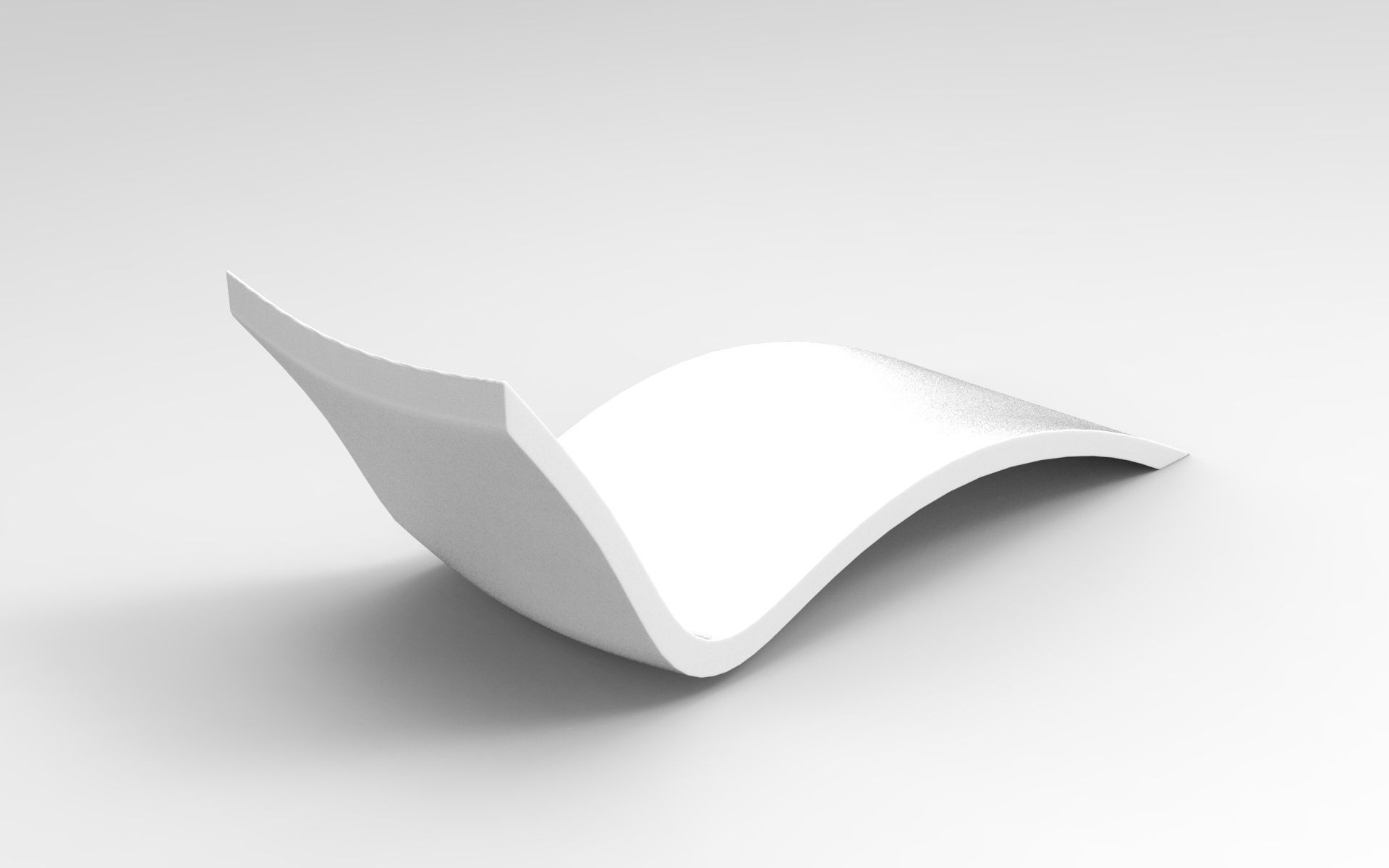 Sunbed chair Low-poly 3D model_2