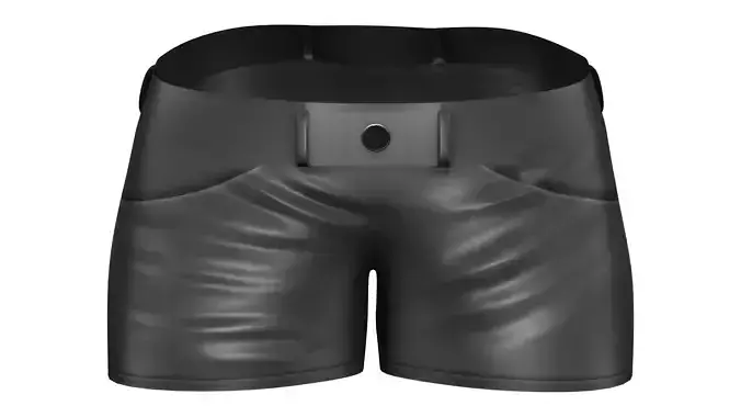 Leather Short Pants