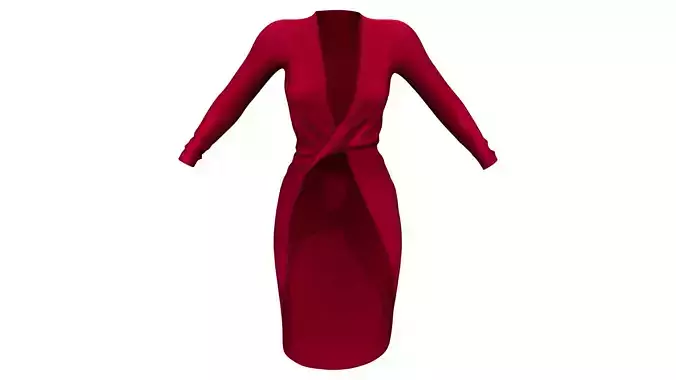 Twist Long Drop Blouse Top