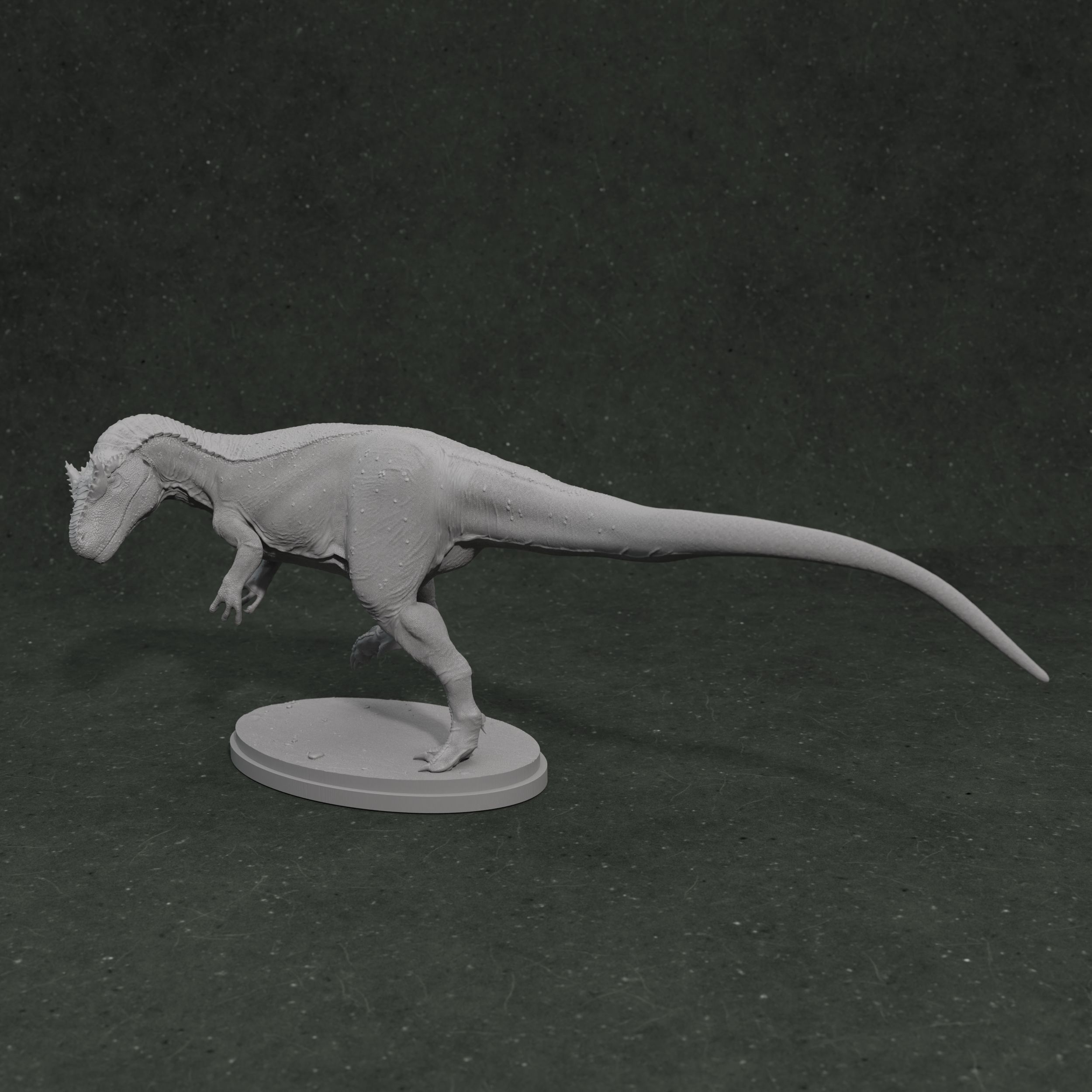 Allosaurus Fragilis 1-35 scale pre-supported dinosaur 3D print model_3