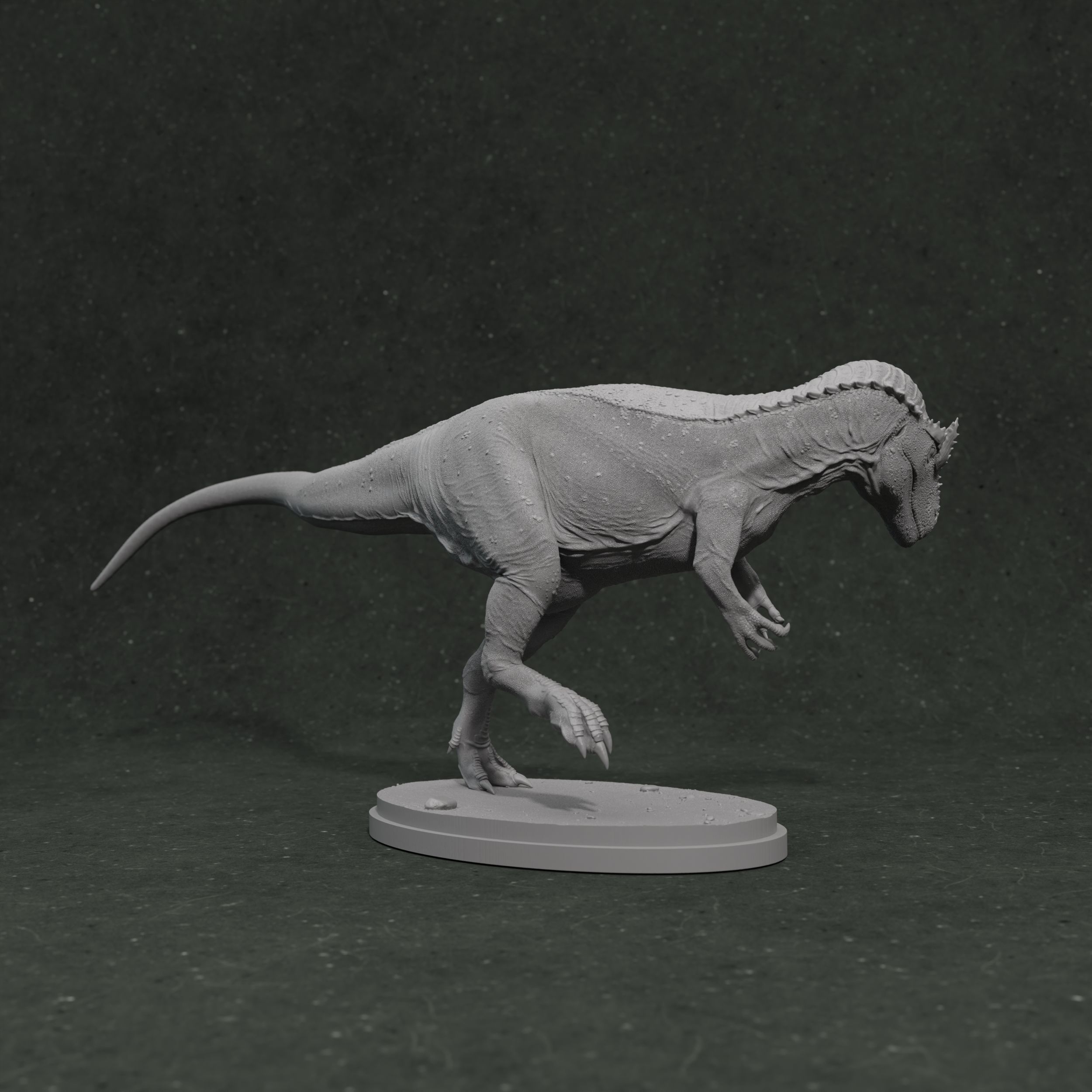 Allosaurus Fragilis 1-35 scale pre-supported dinosaur 3D print model_5