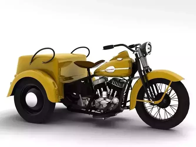 Harley-Davidson Servi-Car 1942 3D model