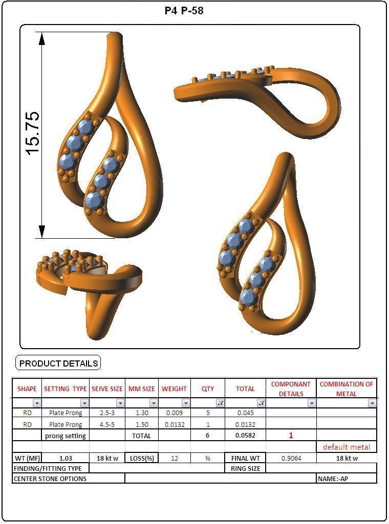 Pendant - 58 3D print model_4