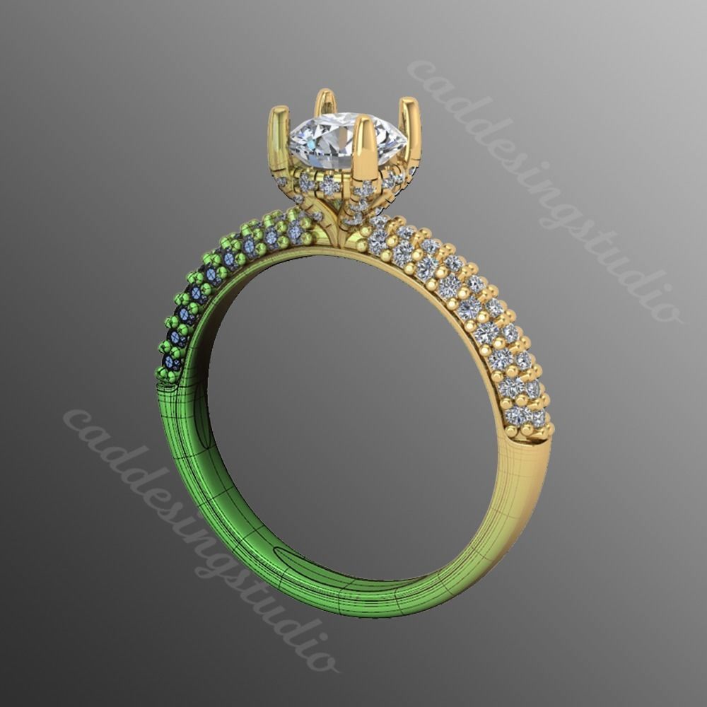 Ring ak10 3D print model_1