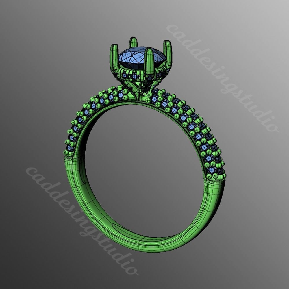 Ring ak10 3D print model_2