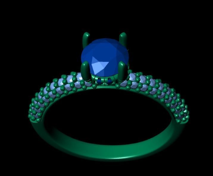 Ring ak10 3D print model_8