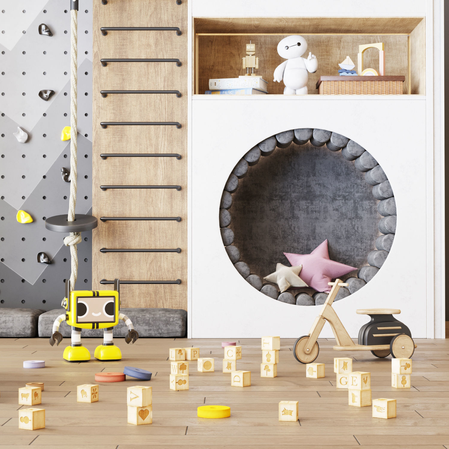 nursery furniture and toys 3D model CGTrader