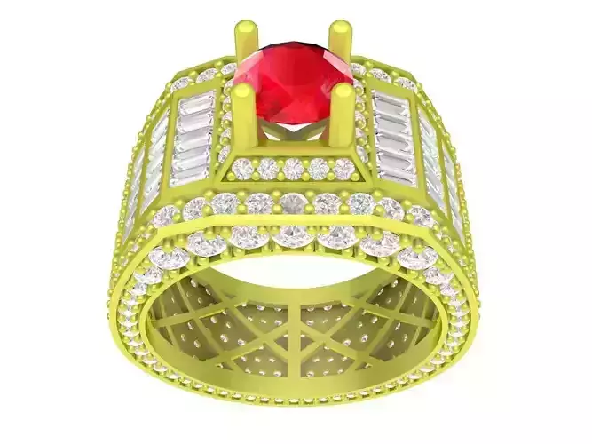 luxury korean diamond men ring 4086