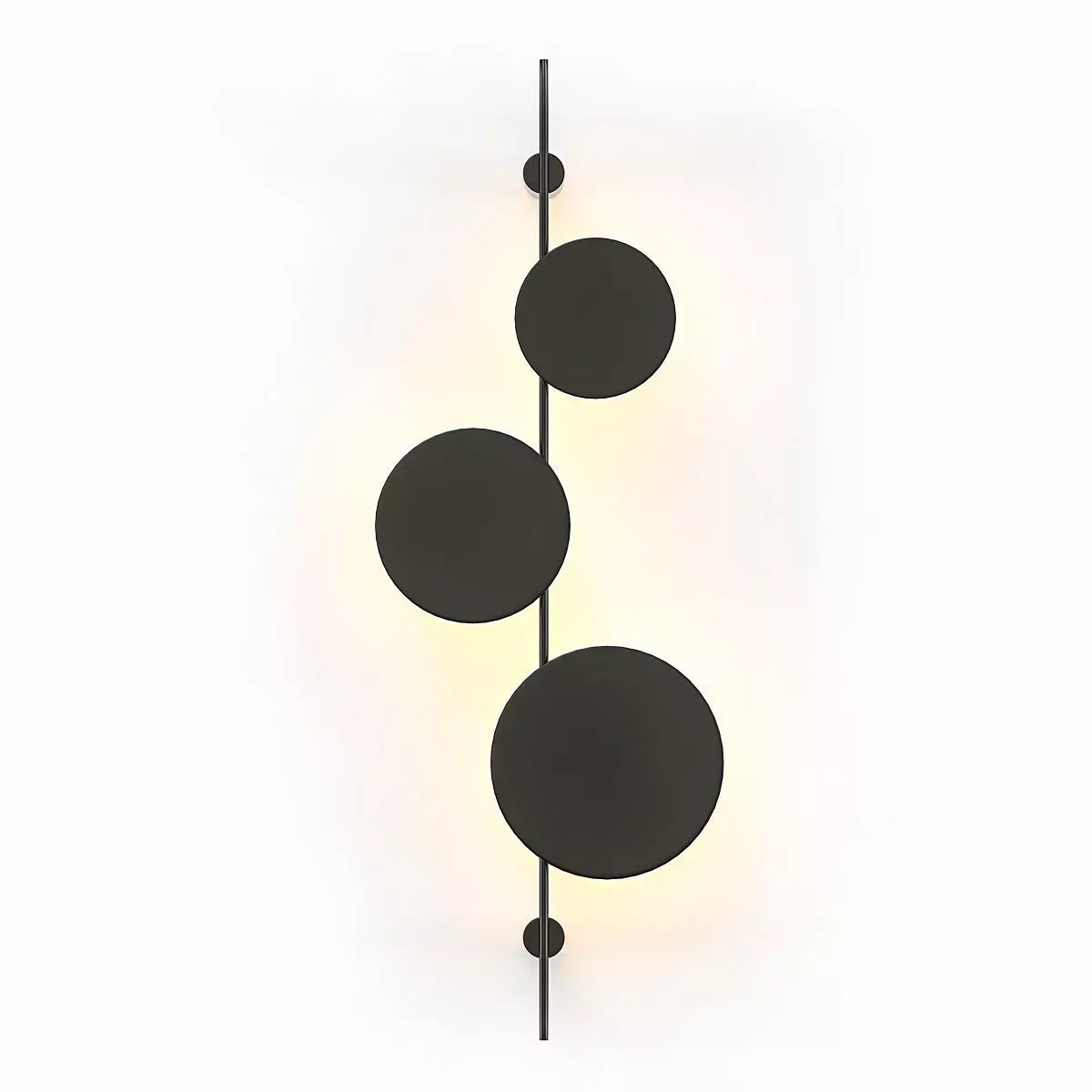 Ambiente K wall lamp with three circles hanging from it 3D model_0