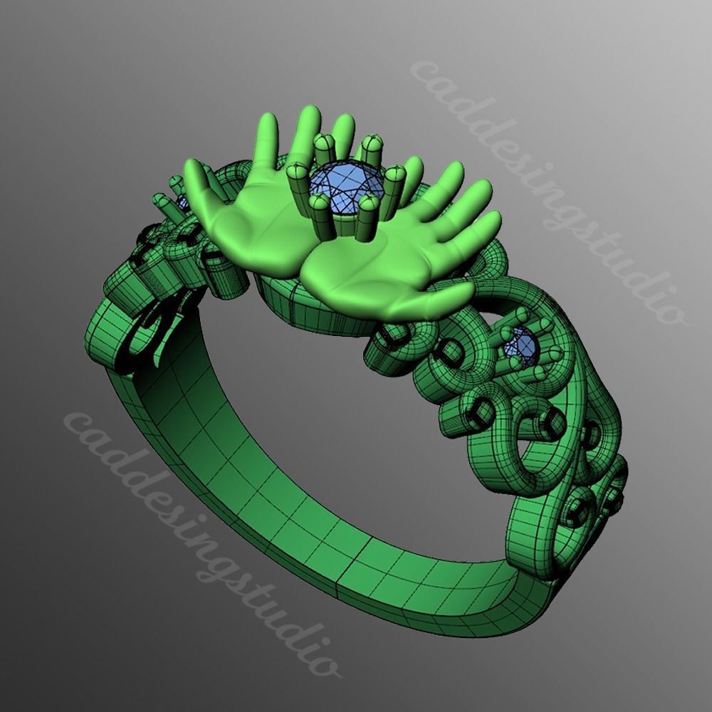 Ring 138 3D print model_2
