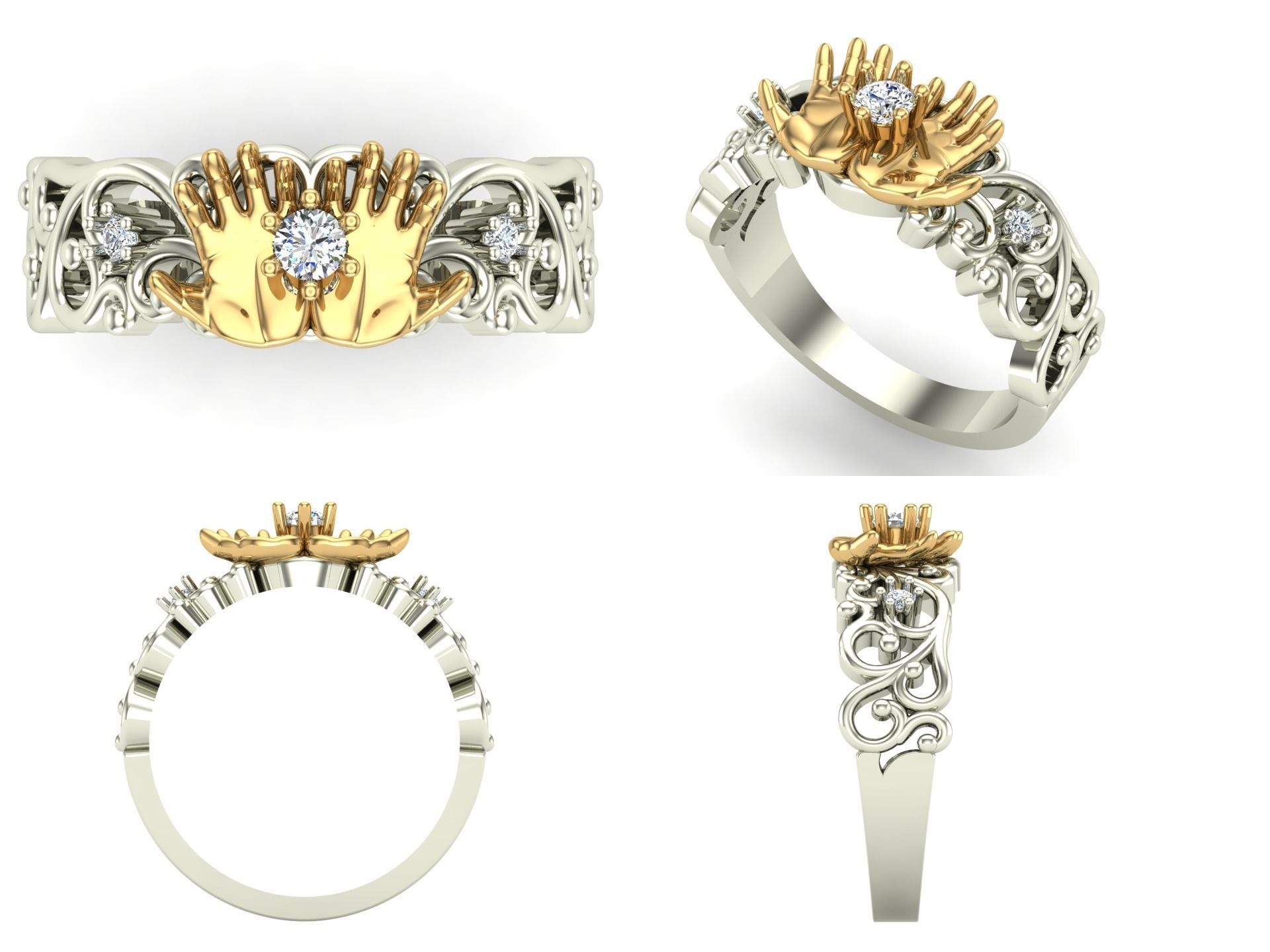 Ring 138 3D print model_3