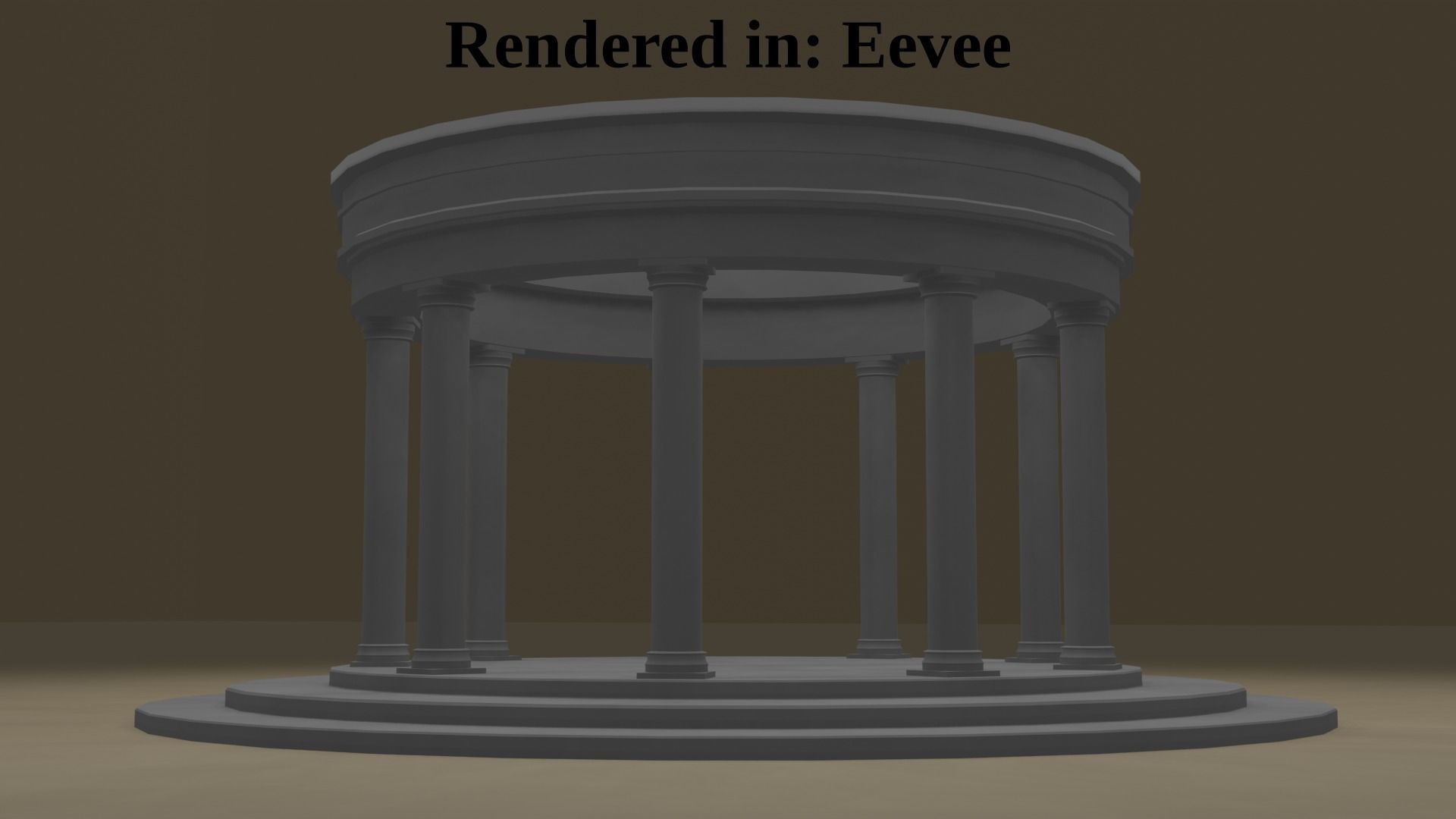 Oracle temple structure for Eevee and Cycles Low-poly 3D model_5