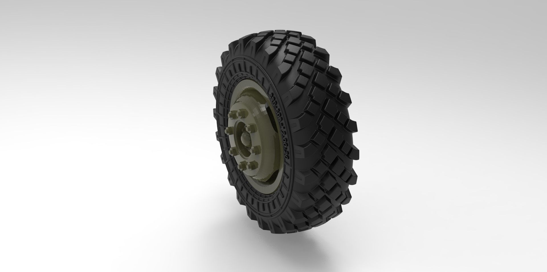 STL printable Mold RC Truck tire Rims and Tire files 3D print model_19