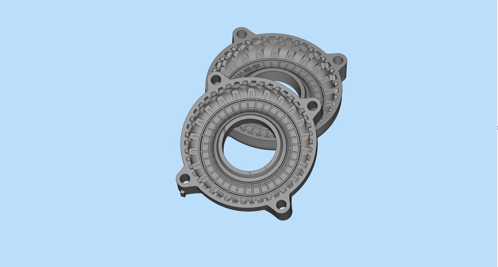 STL printable Mold RC Truck tire Rims and Tire files 3D print model_8