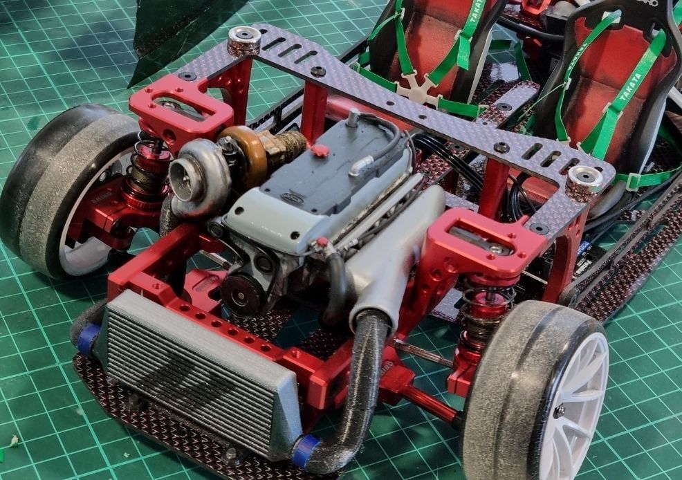 10th scale RC Drift Car Ford Barra Engine for Rhinomax II 3D print model_2