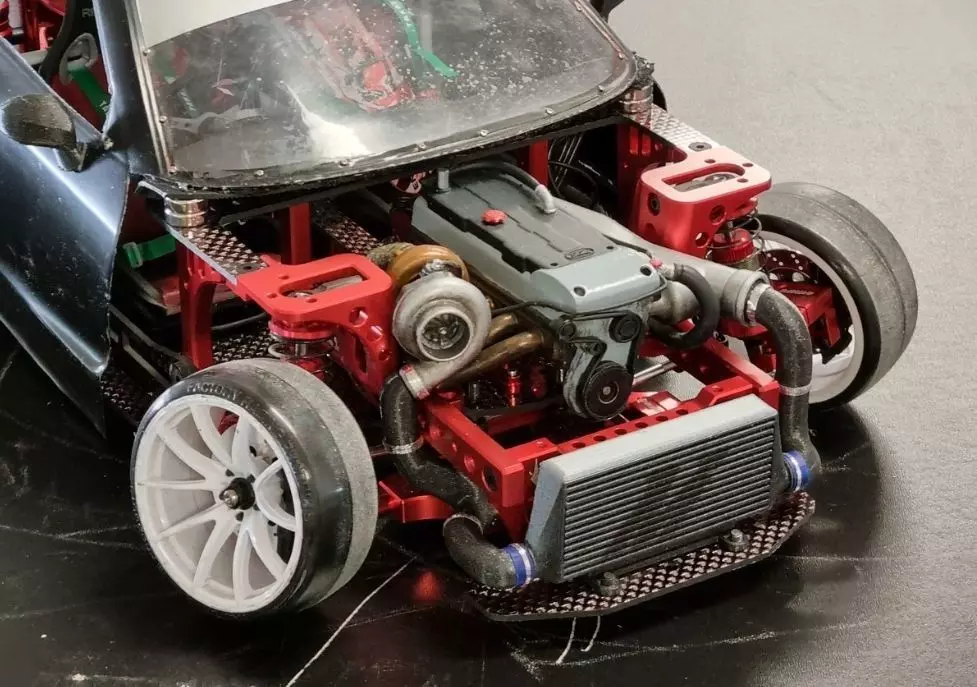 10th scale RC Drift Car Ford Barra Engine for Rhinomax II 3D print model_0