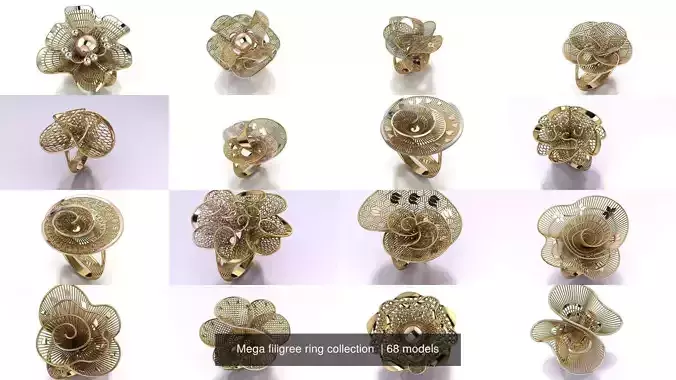 Mega filigree ring collection  