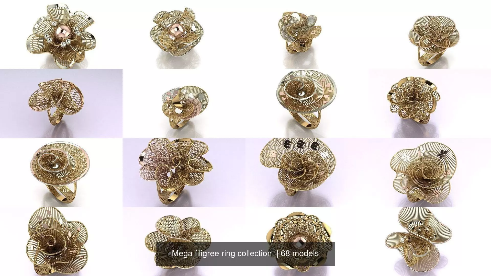 Mega filigree ring collection _0