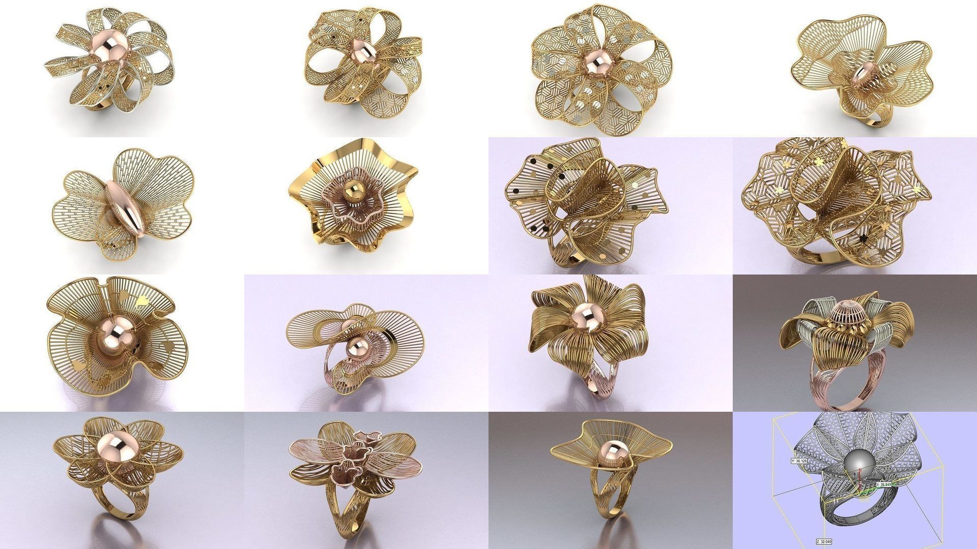 Mega filigree ring collection _5