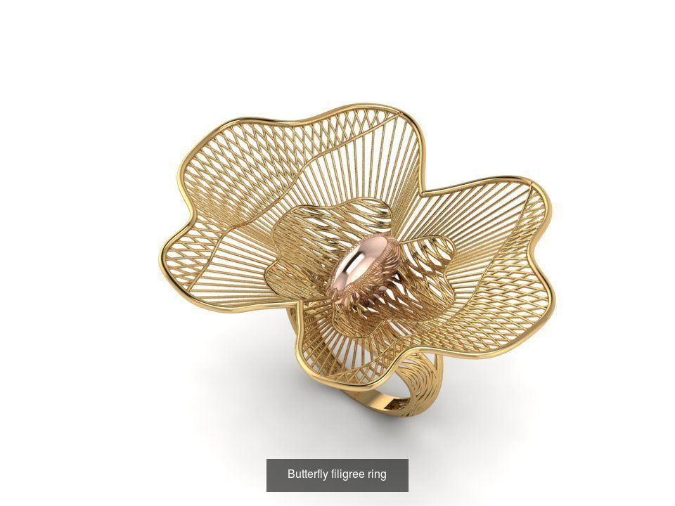 Mega filigree ring collection _60