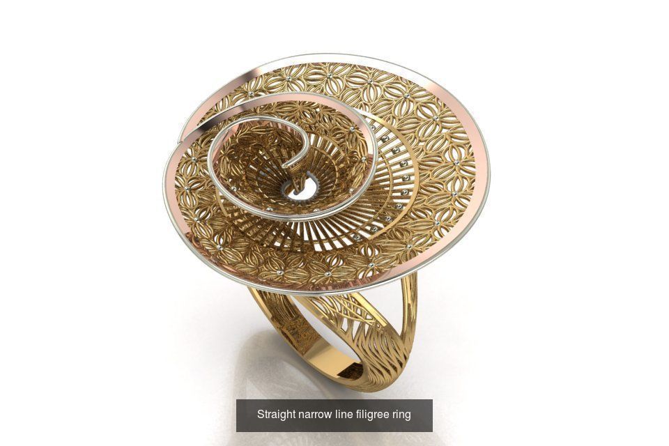 Mega filigree ring collection _17