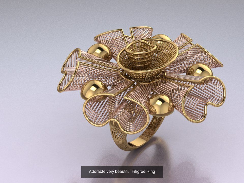 Mega filigree ring collection _56