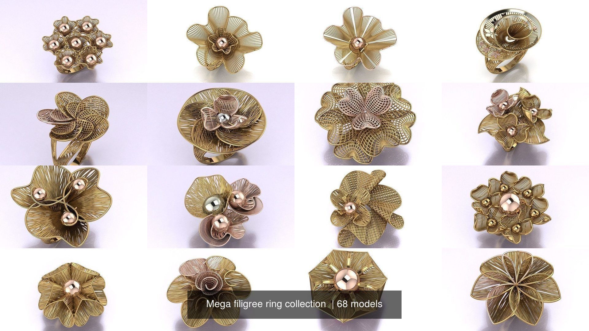 Mega filigree ring collection _2