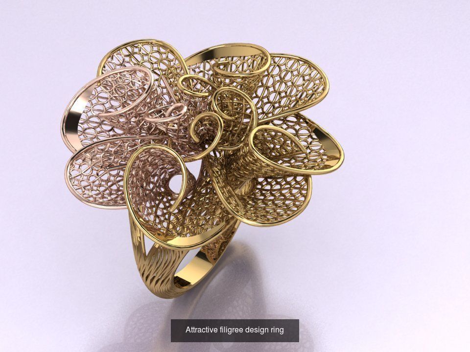 Mega filigree ring collection _18