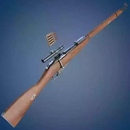 Mosin rifle with scope