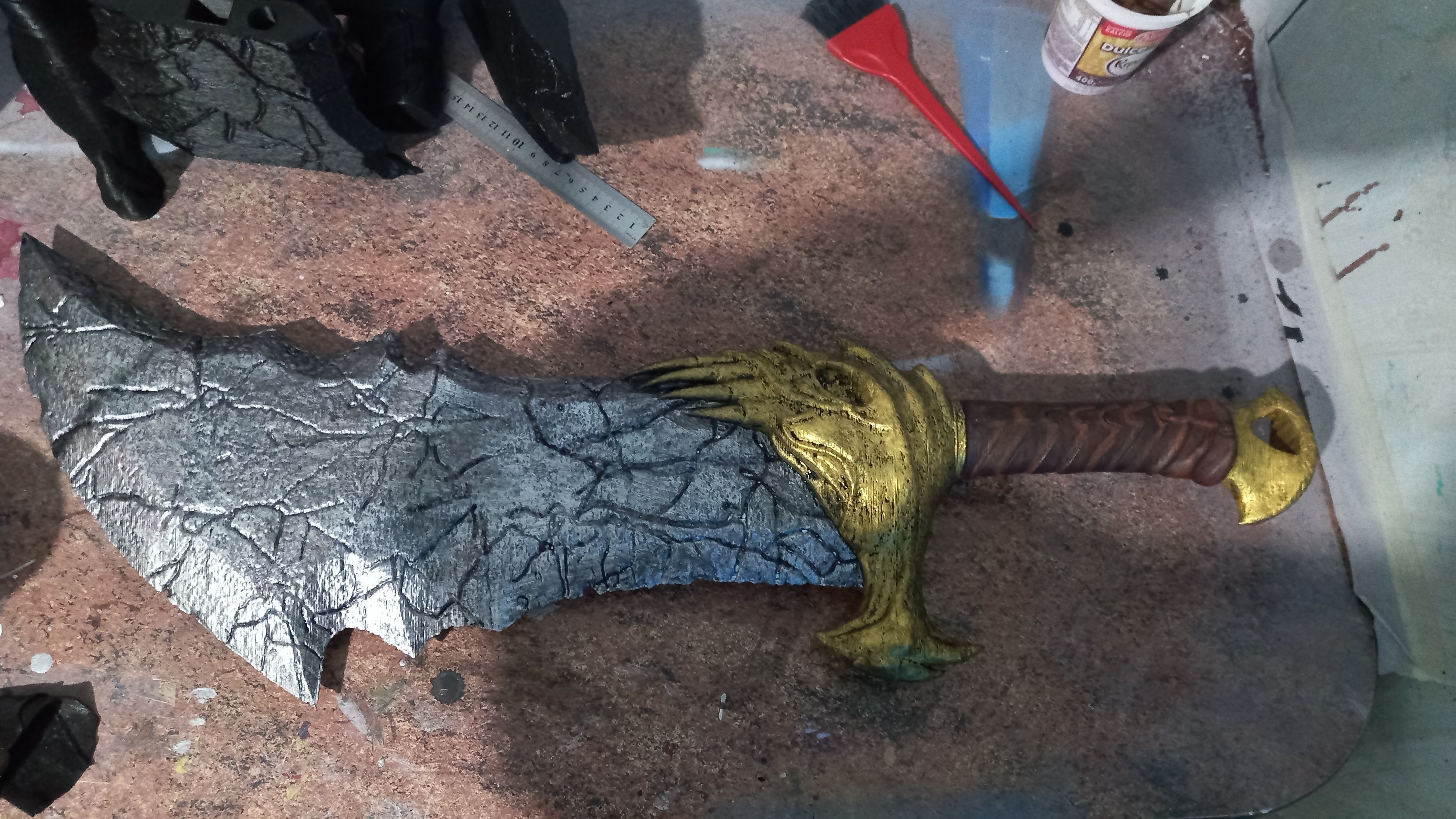 God of War 2018 sword of caos 3D print model_13