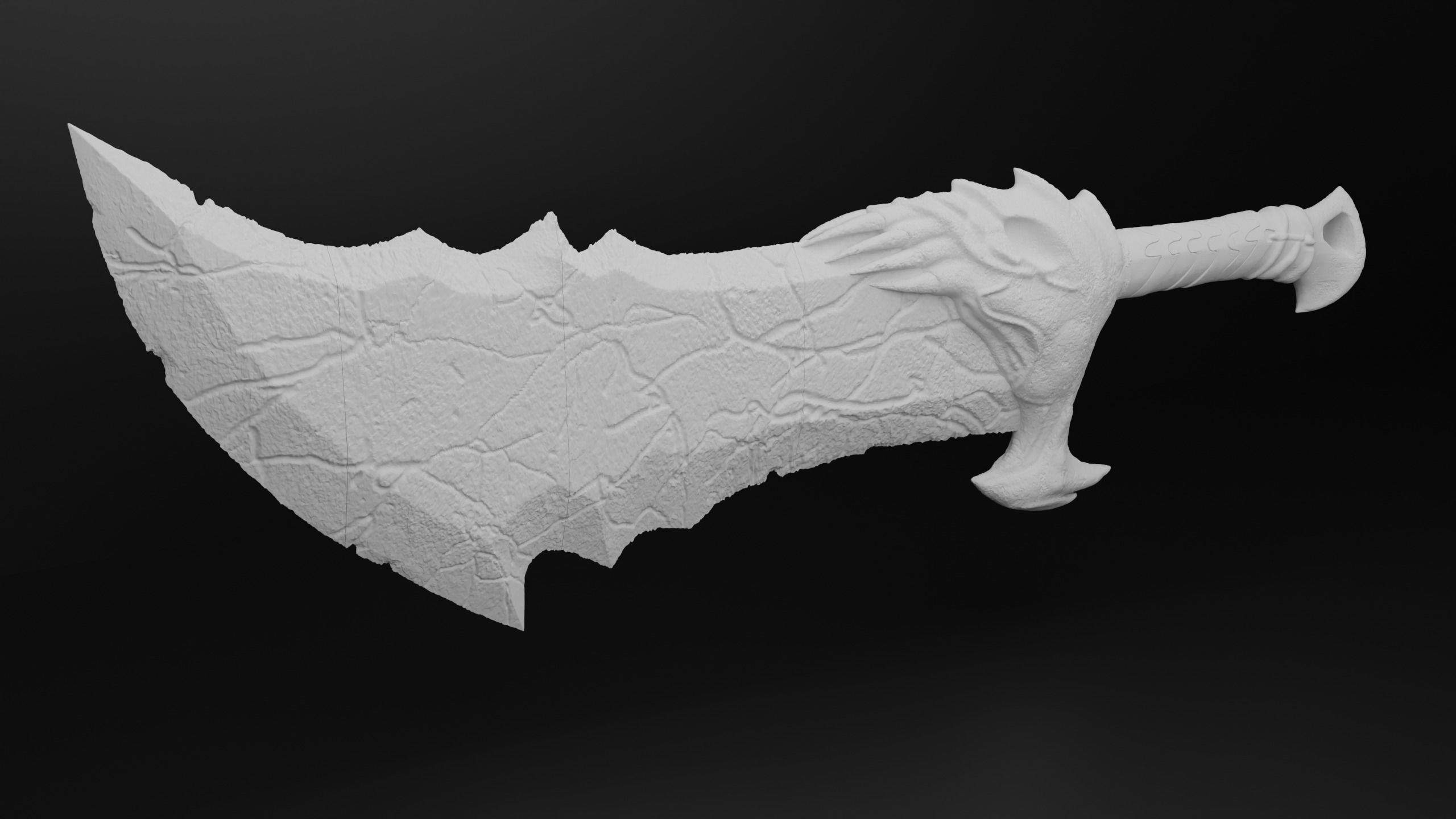 God of War 2018 sword of caos 3D print model_6