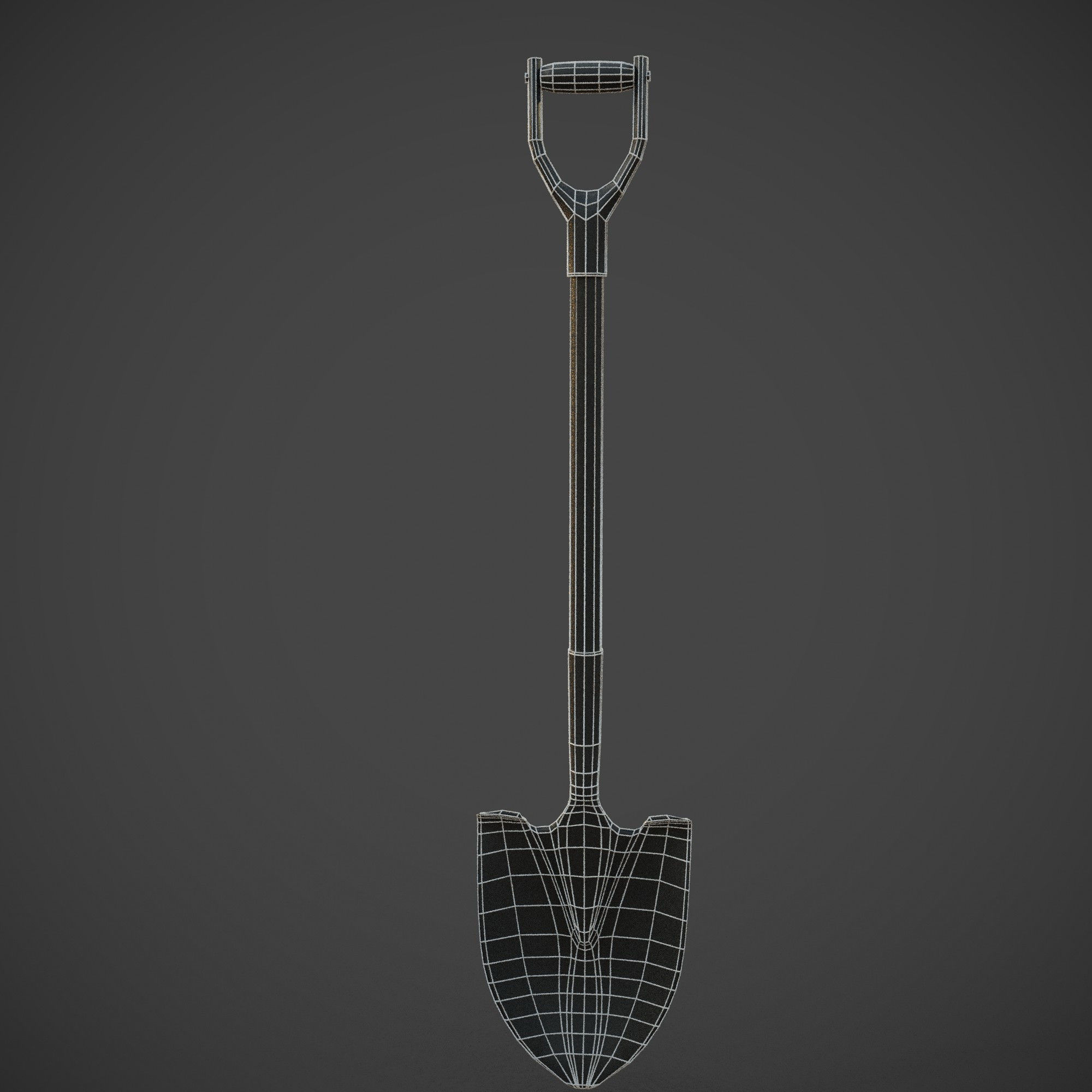 construction tools Low-poly 3D model_9