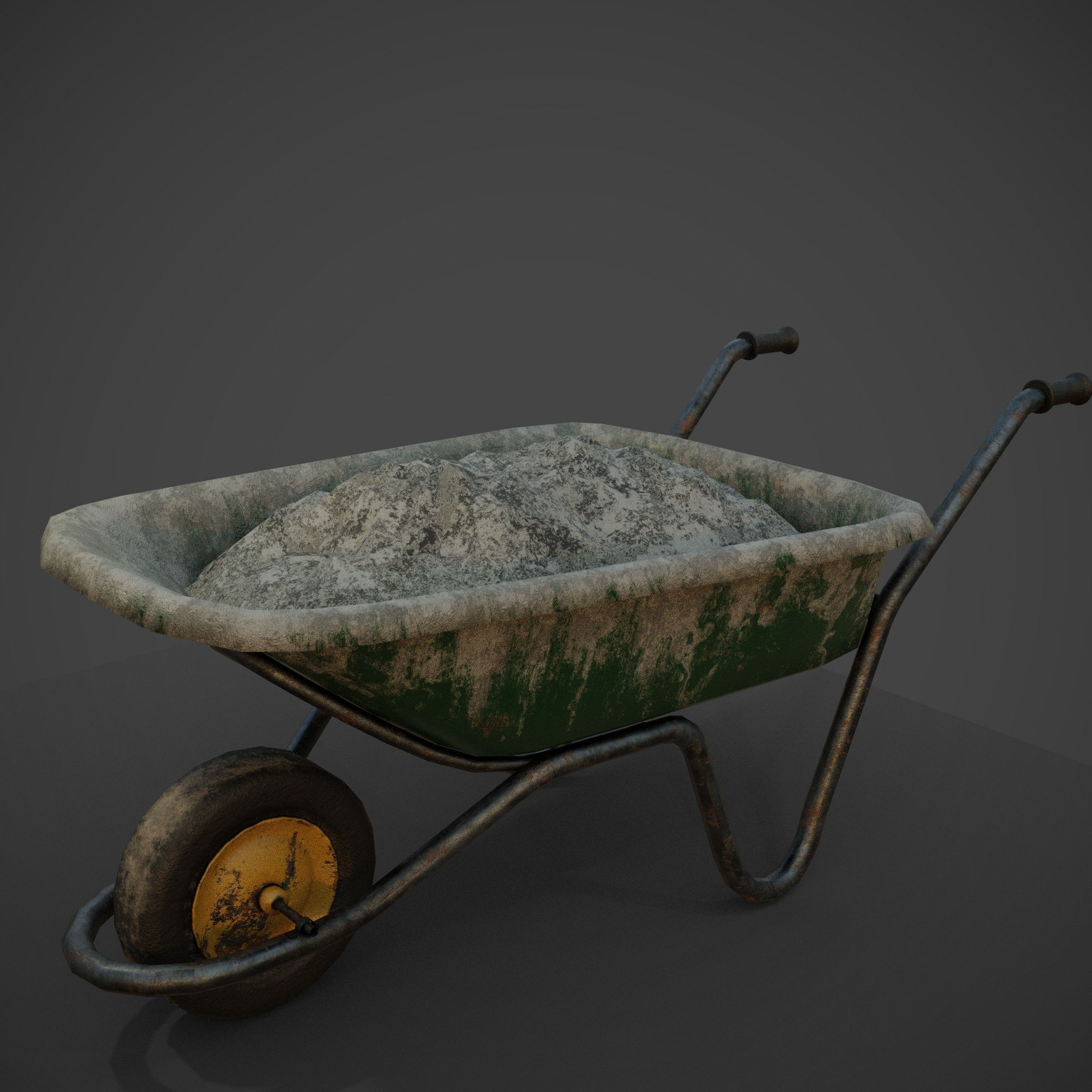 construction tools Low-poly 3D model_3